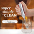 Zulay Kitchen Powerful Milk Frother Wand - Mini Milk Frother Handheld Stainless Steel - Battery Operated Drink Mixer for Coffee, Lattes, Cappuccin...