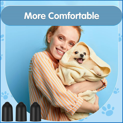 24 Pieces Shock Collar Dog Rubber Tips Training Collar Replacement Parts Dog Prong Collar and Silicone Covers for Training Rubber Dog Shock Collar...