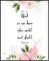 Posterizer 1 pcs-God is Within Her-Bible verse-Religious Posters-Motivational & Inspirational Art-Gifts for Christians-Gift for Daughter, Son, Kid...