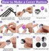 100 Sets Cover Buttons Kit with Tools Size Buttons to Cover Self Cover Buttons with Wire Backs DIY Fabric Cloth Cover Buttons (Size 24/0.59 Inch)...