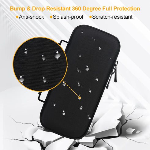 BOVKE Carrying Case for Bushnell Wingman 2 /Bushnell Wingman Golf GPS Bluetooth Speaker, Extra Mesh Pocket for Charging Cords and Accessories, Bla...