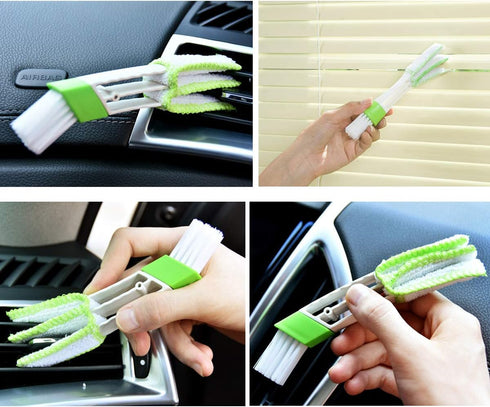 Magic Window Cleaning Brush,Window Groove Cleaning Brush Set?Hand-held Groove Gap Cleaning Tools,Window Blind Sliding Door Track Cleaner Duster Br...