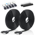 Long Micro USB Cable 25ft - USB to Micro USB Black Cable for PS4 Controller and Security Camera 2pack...