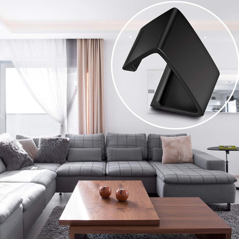 Blulu 10 Pieces Patio Furniture Clips Outdoor Furniture Sofa Clips 2.4 D x 1.4 W x 1.22 H Rattan Clamps Wicker Chair Fasteners, Connect The Sectio...