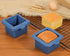 Webake Silicone Square Mold 3x3 Inch Mini Cake Pan for Individual Portion Baking Molds for Pastry, Ice Cube, Jelly, Soap, Candle, Pack of 4...