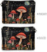 Red Mushroom Makeup Bag for Purse Lightweight Zipper Pouch For Women Clutch Makeup Brush Bag Travel Cosmetic Bag Can Hold Makeup Brushes Skincare...