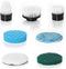 Replaceable Brush Heads Set, 7 Pack for Electric Spin Scrubber,Suitable for Model ANS-8051A/8050&Lz-8052 Power Shower Scrubber for Household Clean...