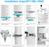 Pole Mount Bracket Compatible with Pan Tilt Camera - Stable Multifunctional Winding Installation (1pack?White)...