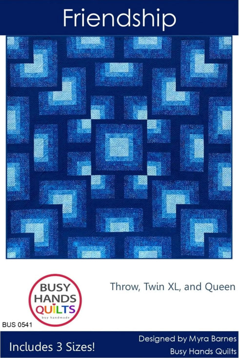 Busy Hands Quilts Friendship Pattern, White...