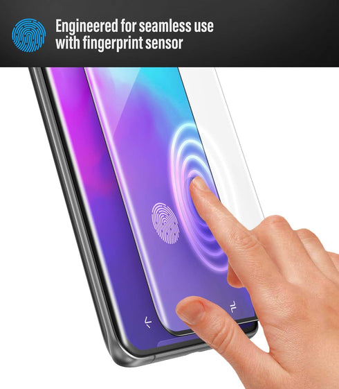 magglass Samsung Galaxy S20 Plus Tempered Glass Screen Protector with In Screen Fingerprint Sensor - Anti Bubble UHD Clear Scratch Resistant Displ...