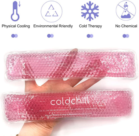 Reusable Perineal Ice Packs for Postpartum & Hemorrhoid Pain Relief, Hot & Cold Pack for Women After Pregnancy, 2 Ice Pack and 3 Cover. (Pink)...