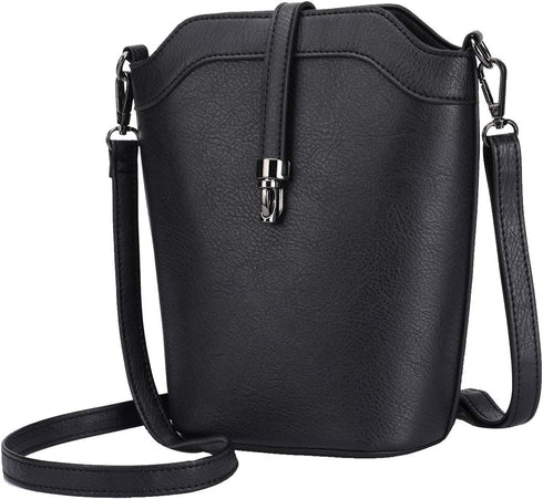seOSTO Small Bucket Bag, Cell Phone Purse,Leather Purses For Women,Gift for Teenage Girls...