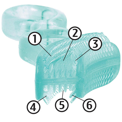 Brilliant Oral Care Baby’s First Toothbrush, Smooth Silicone Bristles Gently Clean Tender Teeth and Gums, for Ages 4+ Months, Blue, 2 Pack...