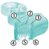Brilliant Oral Care Baby’s First Toothbrush, Smooth Silicone Bristles Gently Clean Tender Teeth and Gums, for Ages 4+ Months, Blue, 2 Pack...