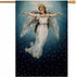 AOYEGO Angel Flying House Flag 28 x 40 Inch Large Vertical Double Sided Christmas in a Starry Night Sky Seasonal Outside Décor for Garden Yard Far...