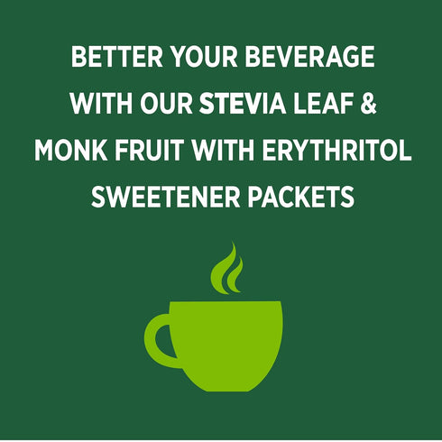 Whole Earth Sweetener Co. NATURE SWEET Stevia & Monk Fruit Sweetener, Erythritol Sweetener, Stevia Packets, Sugar Substitute, Natural Sweetener, 4...