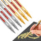 6 Pcs Upgrade Metallic Marker Pens, Gold and Silver Metallic Permanent Markers for Paper, Glass, Fabric, Rock Painting, Gift Card Making, Scrapboo...