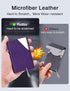 Padike Business Card Holder, Upgraded Leather Business Card Case Pocket Card Holders for Men or Women, Metal Slim Name Card Holder RFID Blocking B...