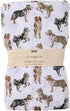 Mud Pie Baby Dog Breed Swaddle Blanket, Australian Shepherd, 47" x 47", Aussie...