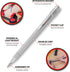 Performance Tool W7552 Tungsten Carbide Tipped Scriber with Aluminum Body, Magnet and Pocket Clip, Great for Marking on Various Materials...