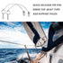 Boat Bimini Pin 4PCS Quick Release Pin 1/4" Diameter w/Lanyard Prevents Loss, Full 316 Stainless Steel, boat tops and support poles sailboat Acces...