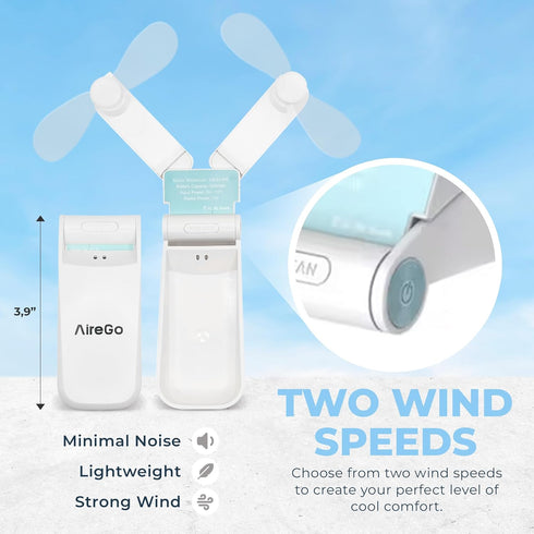 Portable Mini Handheld Fan, Foldable, USB Rechargable Battery, Two Wind Speeds, Travel, Outdoors, Sports, Office (Pink)...
