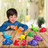 Matching Dinosaur Toys Number 1-10, Fine Motor Toys, Dino Match Game Preschool Educational Montessori Learning Toys for Toddlers Boys Girls, Count...