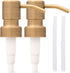 Stainless Steel Soap and Lotion Dispenser Pumps, Replacement for Your Bottles (Bronze, 2 Pack)...