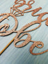 Bride to Be Cake Topper for Bridal Shower/Wedding Shower/Engagement/Bachelorette/Hen Party Decorations, Double-sided Rose Gold Glitter...