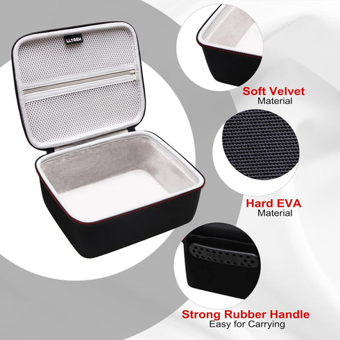 LTGEM Projector Case for AuKing ?M8-F Mini Projector(Inside: 8.4"x7.2"x3.2") - Hard Travel Protective Carrying Case Bag(Case Only)...