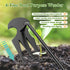 Weeding Artifact Uprooting Weeding Tool, Manganese Steel Forged Weed Puller 4 Teeth Dual Purpose Weeder, Multifunctional Hand Weeder Tool, for Eas...