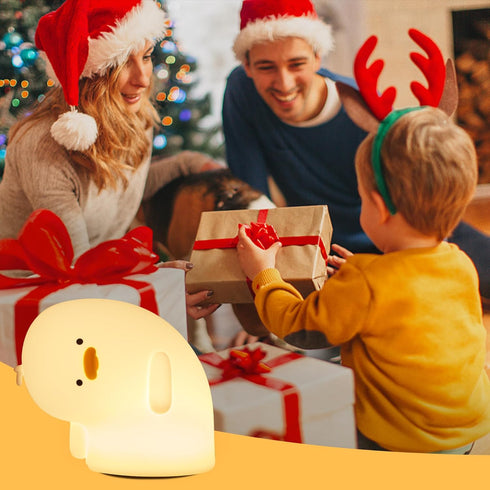 Attivolife Duck Night Light, Silicone Why Duck Lamp, Silica Gel Nursery Bedside Lamp with Dimmable Rechargeable, Best Decor for Bedroom Living Roo...