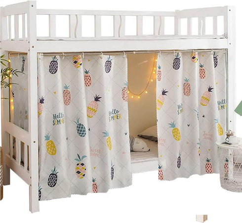 Dorm Home Bunk Nets Bed Curtains Cloth Bed Canopy Blackout College Students Shading Nets Breathable Single Sleeper...