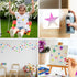 8PCS Large Star Stencils, 8 Different Size Star Stencils for Painting, Star Template for Drafting for Office and School Art Craft Templates, Large...