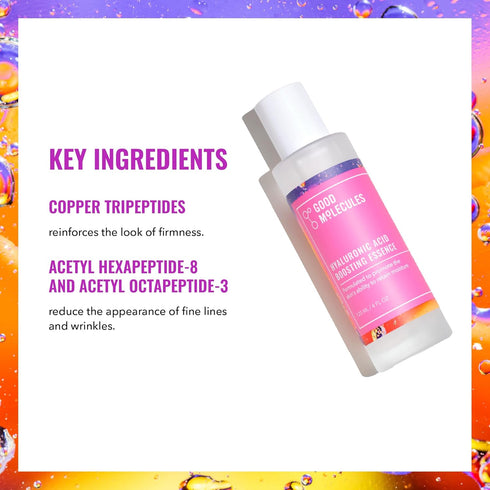 Good Molecules Hyaluronic Acid Boosting Essence 120ml/4oz - Facial Moisturizer with Tripeptides to Moisturize, Plump, Firm - Water-Based, Anti-Agi...