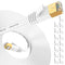Cat 7 Ethernet Cable 30 ft, High Speed Internet Network Cable with Gold Plated RJ45 Connector, Shielded Flat Patch Cord LAN Wire for Modem, Switch...
