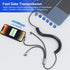 Coiled 90 Degree USB C to Lightning Cable for Apple Carplay(No Support iPhone 15 Carplay&Android Auto) MFi Certified Multi USB Coiled 90 Degree iP...