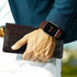 Brown Light Crocodile Leather Band Compatible for Apple Watch 41mm Iwatch Screen Protector Case Men Alligator Replacement Strap Smartwatch Series ...