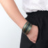 Handmade Layered Leather Bracelets Wrap for Women Stackable Chunky Colored Men Cuff Bracelet Wristband Bangle Gifts...