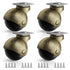 Furniture Wheels 4 Pack, 1.5 Inch Ball Caster Wheels, Brass Casters Set of 4, Plate Swivel Small Castor Wheels for Furniture, Kitchen, Cabinet, Ta...