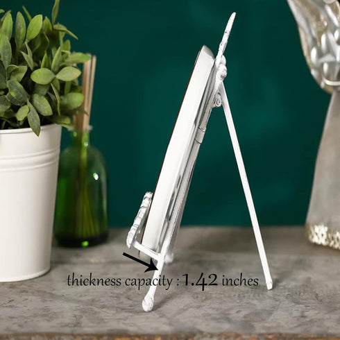 Plate Stand White 9.5" H Plate Holder For Display Stand White Book Stand...