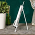 Plate Stand White 9.5" H Plate Holder For Display Stand White Book Stand...