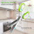 Herb Scissors, Multipurpose Sharp Kitchen Herb Cutter Shears with 5 Stainless Steel Blades, Safety Cover, Cleaning Comb, Cool Kitchen Gadgets for ...
