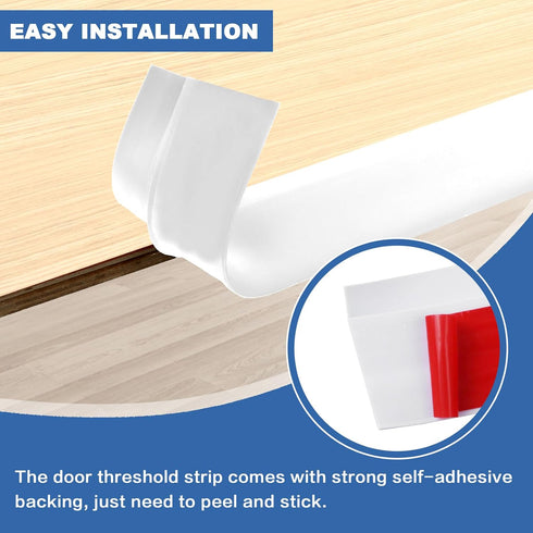 Floor Transition Strip Vinyl Door Threshold Flooring Transition Strip Self Adhesive Carpet Edging Strip for Laminate Doorway Edge Threshold from 2...