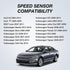 SPEEDWOW 2pcs ABS Wheel Speed Sensor Rear Left Right for Audi TT, VW Amarok Beetle Bora CC Golf GTI Jetta Passat Rabbit, Seat Leon, Porsche Carrer...