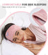 Perytong Sleep Headphones Adjustable Bluetooth Headband Soft Headphones Headband,Long Time Play Headphone Band with Built in Speakers Perfect for ...