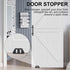 Barn Door Floor Guide Bearing Design, Sliding Barn Door Floor Guide Adjustable Rollers at The Bottom Strong and Durable Steel Frame....