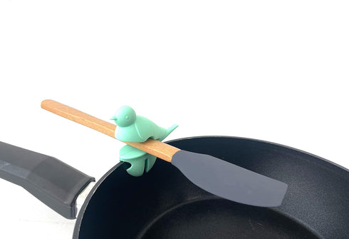 Spoon Pot Pan Holder Spatula Bracket Clip Set Heat Resistance Silicone Kitchen Gadgets Fun Kitchen Gadget BPA-Free, Non-Slip Spoon Holder Stove Or...