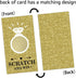 Gold Diamond Bridal Shower Scratch Off Game Cards?32 PCS? Gift Certificate Scratch Off Cards Activity for Wedding Festive Raffle Tickets Family Ho...