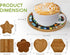 Lanyani 6pcs Wooden Mosaic Base, Various Shapes Substrates for Mosaic Crafts DIY Mosaic Tiles Coaster Base...